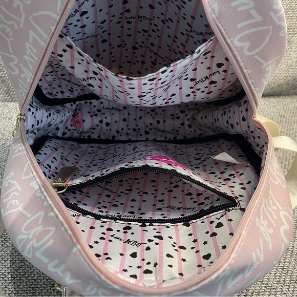 Betsey Johnson Pink and Gold Glam Backpack main image 14